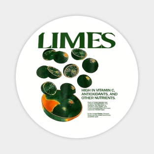 Limes Funny High In Vitamin C Antioxidants Magnet